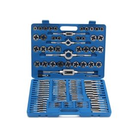 Menetmetsző és menetfúró készlet 110 részes