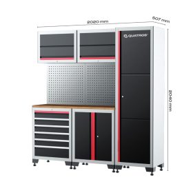 Műhelyszekrény rendszer 8 részes