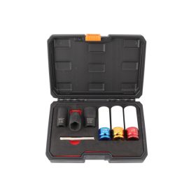   Gépi dugókulcs készlet alufelnihez és sérült csavarhoz 7 részes